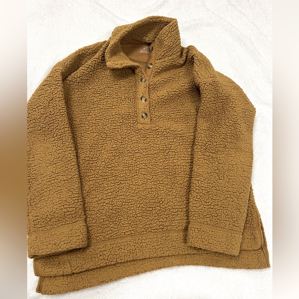 aerie sherpa jacket size extra small